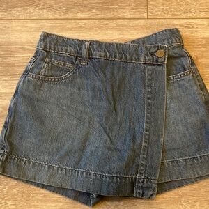 Uniqlo Blue Denim Wrap Skort